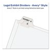 Avery Dennison Divider, Legal Bottom, 1-25Tabs, Wht, PK26 11378